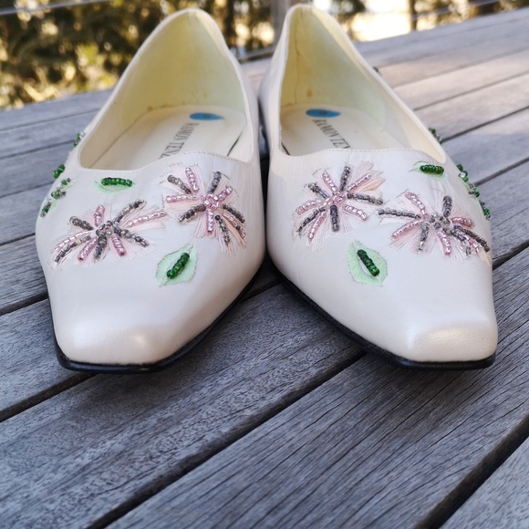 Ramon Tenza flowered low-heeled pumps - Picture 8 of 16